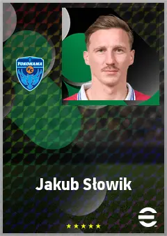 Jakub Słowik eFootball 2026 player card, 70 OVR GK