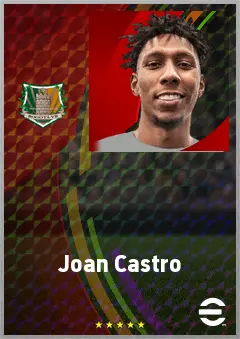 Joan Castro eFootball 2026 player card, 70 OVR RB