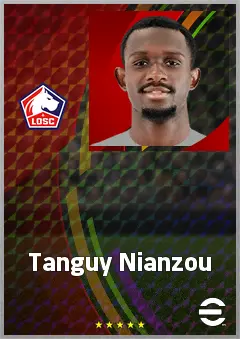 Tanguy Nianzou eFootball 2026 player card, 73 OVR CB