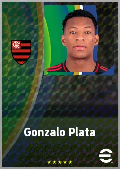 Gonzalo Plata eFootball 2026 player card, 74 OVR RWF