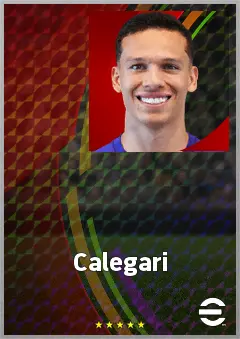 Calegari eFootball 2026 player card, 71 OVR RB