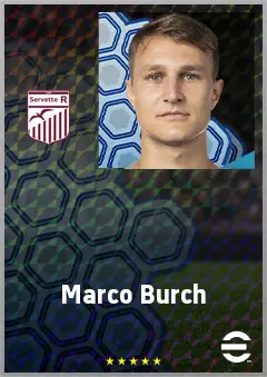Marco Burch eFootball 2026 player card, 70 OVR CB