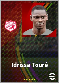 Idrissa Touré eFootball 2026 player card, 71 OVR RMF