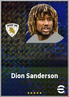 Dion Sanderson eFootball 2026 player card, 71 OVR CB