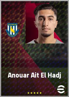 Anouar Ait El Hadj eFootball 2026 player card, 71 OVR AMF