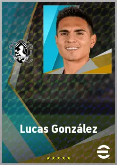Lucas González eFootball 2026 player card, 71 OVR CMF