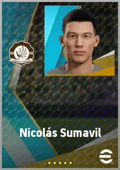 Nicolás Sumavil eFootball 2026 player card, 68 OVR GK