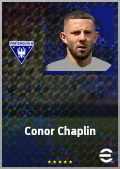 Conor Chaplin eFootball 2026 player card, 72 OVR AMF