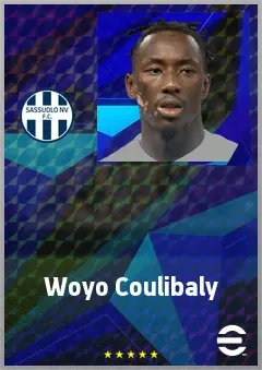 Woyo Coulibaly eFootball 2026 player card, 71 OVR RB