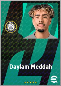 Daylam Meddah eFootball 2026 player card, 68 OVR DMF