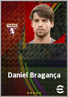 Daniel Bragança eFootball 2026 player card, 73 OVR CMF