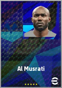 Al Musrati eFootball 2026 player card, 74 OVR DMF