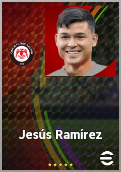 Jesús Ramírez eFootball 2026 player card, 71 OVR CF