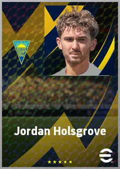 Jordan Holsgrove eFootball 2026 player card, 73 OVR CMF