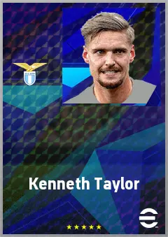 Kenneth Taylor eFootball 2026 player card, 75 OVR CMF