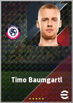 Timo Baumgartl eFootball 2026 player card, 70 OVR CB