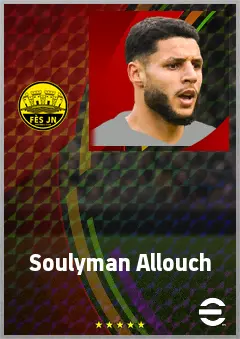 Soulyman Allouch eFootball 2026 player card, 69 OVR LWF