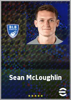 Sean McLoughlin eFootball 2026 player card, 70 OVR CB