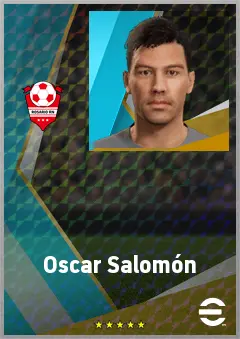 Oscar Salomón eFootball 2026 player card, 74 OVR CB