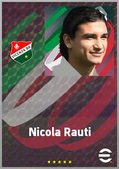Nicola Rauti eFootball 2026 player card, 68 OVR SS