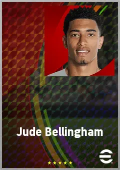 Jude Bellingham eFootball 2026 player card, 82 OVR AMF
