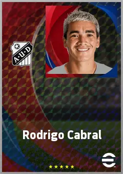 Rodrigo Cabral eFootball 2026 player card, 72 OVR LWF