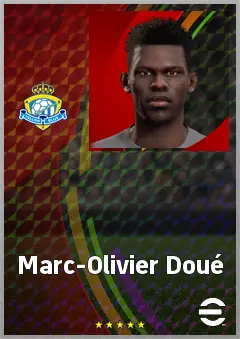 Marc-Olivier Doué eFootball 2026 player card, 68 OVR DMF