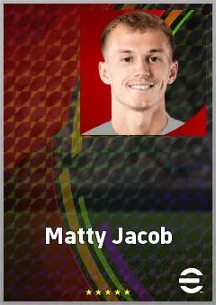 Matty Jacob eFootball 2026 player card, 67 OVR LB