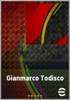 Gianmarco Todisco eFootball 2026 player card, 64 OVR RB