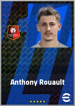 Anthony Rouault eFootball 2026 player card, 74 OVR CB