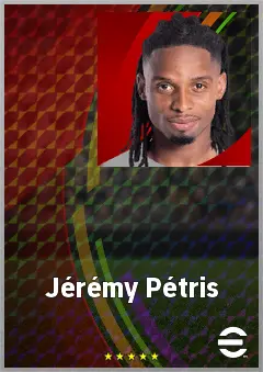 Jérémy Pétris eFootball 2026 player card, 66 OVR RB
