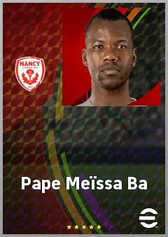 Pape Meïssa Ba eFootball 2026 player card, 69 OVR CF