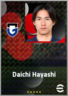 Hayashi Daichi eFootball 2026 player card, 68 OVR CF