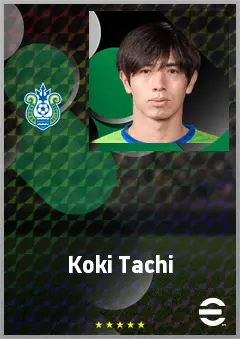 Tachi Koki eFootball 2026 player card, 69 OVR CB