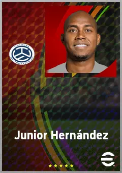 Junior Hernández eFootball 2026 player card, 73 OVR LB