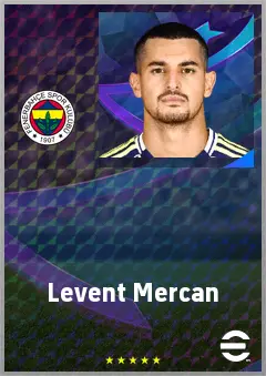 Levent Mercan eFootball 2026 player card, 70 OVR LB