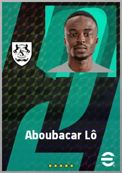 Aboubacar Lô eFootball 2026 player card, 68 OVR CB