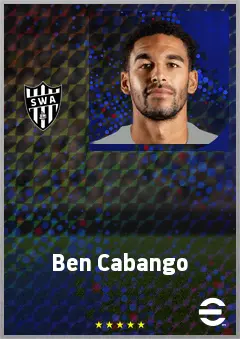 Ben Cabango eFootball 2026 player card, 72 OVR CB