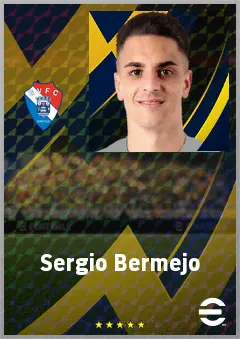 Sergio Bermejo eFootball 2026 player card, 68 OVR RMF