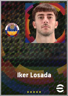 Iker Losada eFootball 2026 player card, 72 OVR AMF