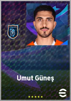 Umut Güneş eFootball 2026 player card, 71 OVR CMF