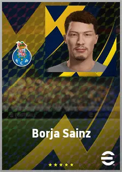 Borja Sainz eFootball 2026 player card, 73 OVR LWF
