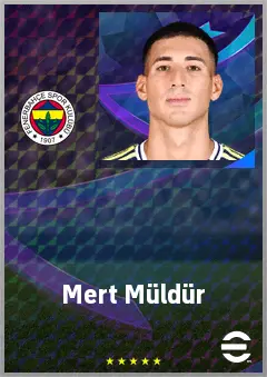 Mert Müldür eFootball 2026 player card, 73 OVR RB