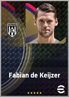 Fabian de Keijzer eFootball 2026 player card, 68 OVR GK