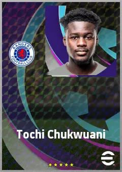 Tochi Chukwuani eFootball 2026 player card, 71 OVR CMF