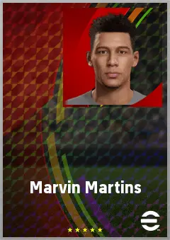 Marvin Martins eFootball 2026 player card, 68 OVR RB