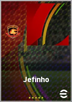 Jefinho eFootball 2026 player card, 68 OVR CF