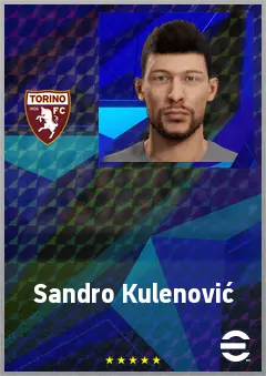 Sandro Kulenović eFootball 2026 player card, 71 OVR CF