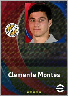 Clemente Montes eFootball 2026 player card, 71 OVR LWF