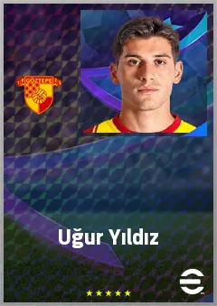 Uğur Yıldız eFootball 2026 player card, 65 OVR RB
